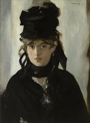 Berthe Morisot Berthe Morisot with a bouquet of violets  Wandbild
